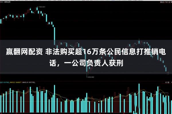 赢翻网配资 非法购买超16万条公民信息打推销电话，一公司负责人获刑