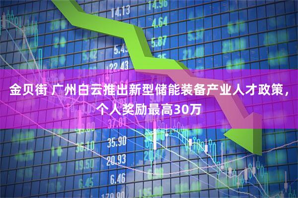 金贝街 广州白云推出新型储能装备产业人才政策，个人奖励最高30万