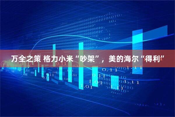 万全之策 格力小米“吵架”，美的海尔“得利”